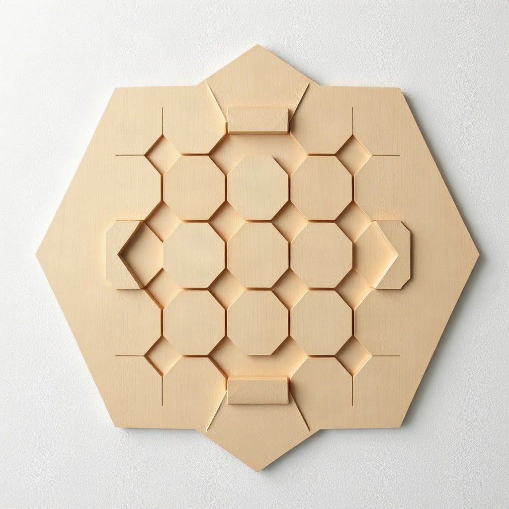 Celosía hexagonal 600x600 en DXF — panel de panal para router CNC - foto 1 de 1
