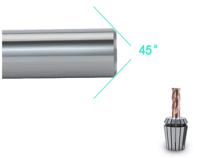 Broca End Mills Cnc Shk 4 Ced D 4.0 Cel 10 Ovl 50 - Imagen 2