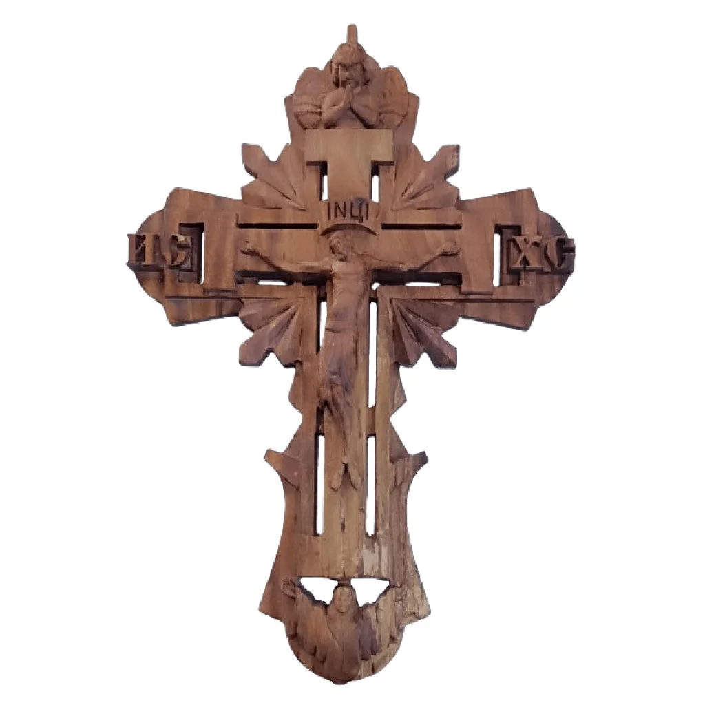 Cruz en Madera de Cedro con Crucifijo