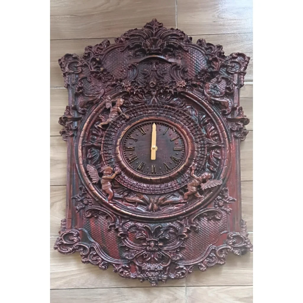 Reloj en Madera de Cedro Estilo Luis XV barroco