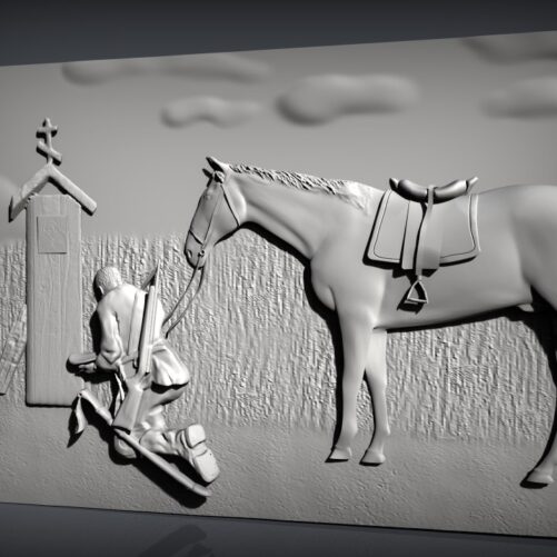 Archivos STL de Cuadros para Proyectos CNC Caballo 1